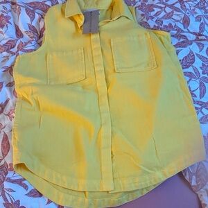 Sunny Yellow Button Down Shirt